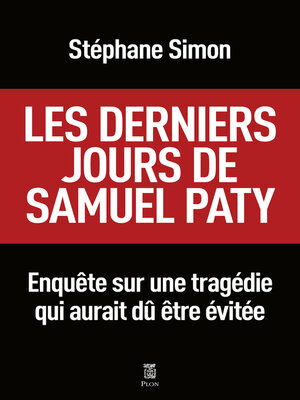 cover image of Les derniers jours de Samuel Paty